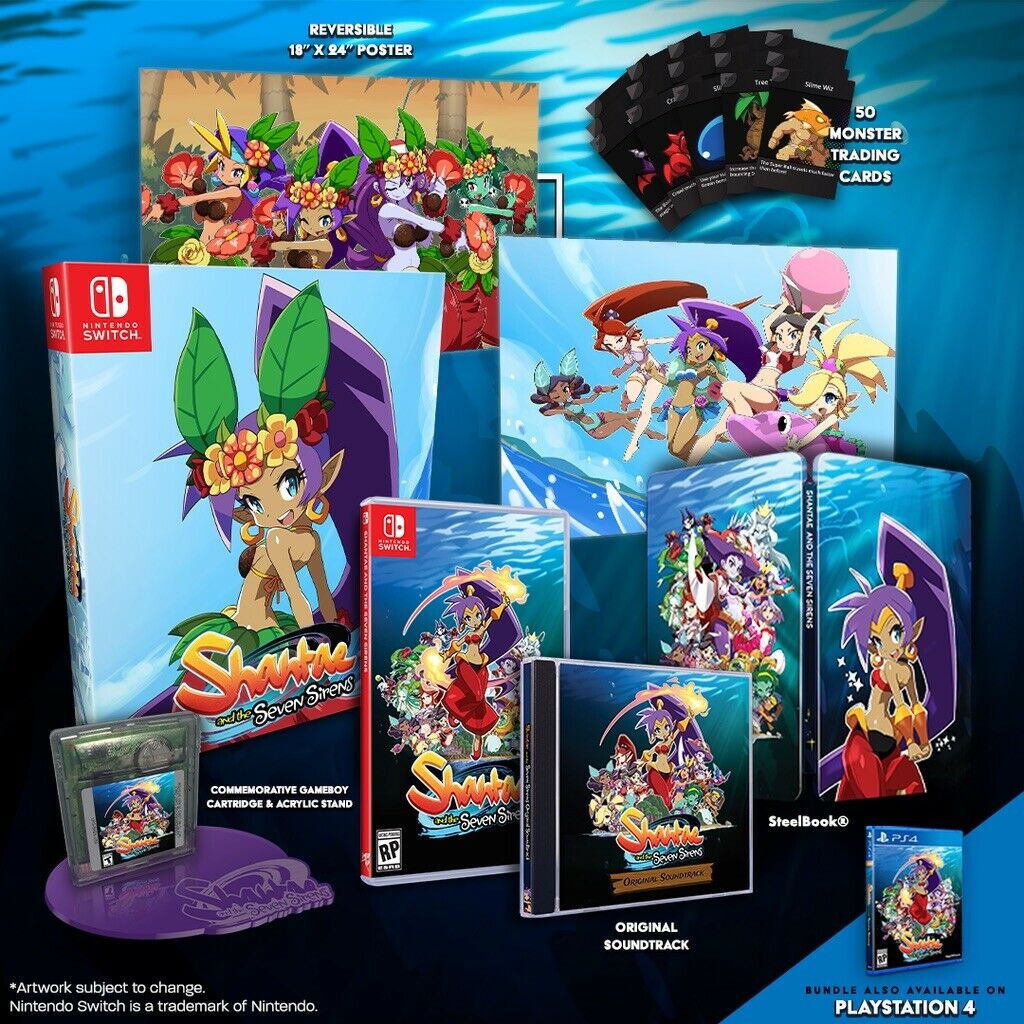 Shantae and the Seven Sirens collector's Edition PlayStation 4 shops Limited Run games