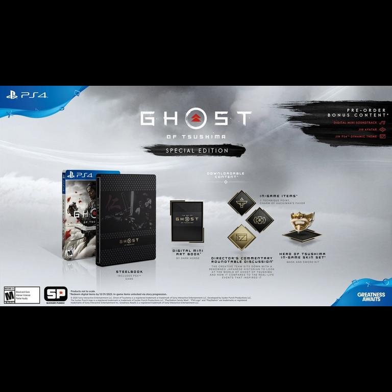 Ghost of tsushima deluxe deals edition ps4