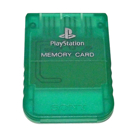 Sony Playstation 1 Official (128kb) Memory Card (Clear Green)