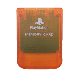 Sony Playstation 1 Official (128kb) Memory Card (Candy Orange)