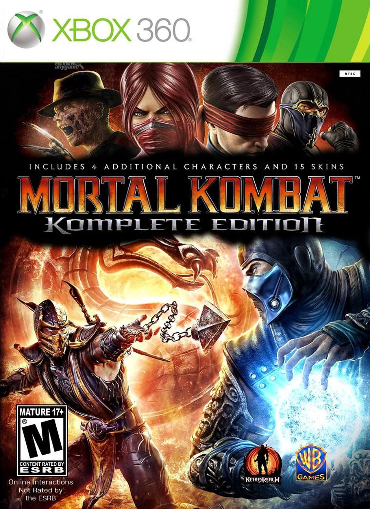 Mortal Kombat, Cover Art Only (NO GAME/MANUAL/CASE!), XBOX 360